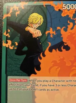 Sanji OP02-026 Leader Paramount War One Piece Card Game - Image 2