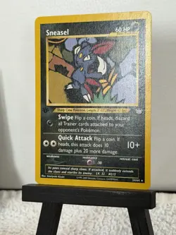 Pokemon Card 1ST EDITION Sneasel Neo Revelation 24/64 WotC Non Holo Rare NM - Image 2