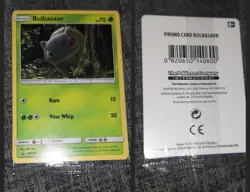 4x Pokemon Bulbasaur SM198 Card Detective Pikachu Movie, Promo RARE & SEALED - Image 3