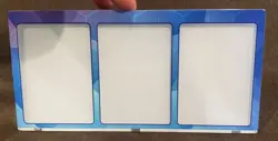 Pokemon Card Display Case 3 Card Magnetic Acrylic Case in Blue - Image 3