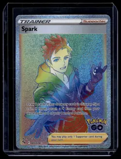 085/078 Spark Hyper Rare Rainbow Full Art Trainer Card : Pokemon GO NM - Image 1