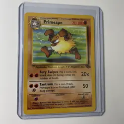 Pokemon Card Primeape 43/64 Jungle Unlimited Uncommon LP-NM - Image 1