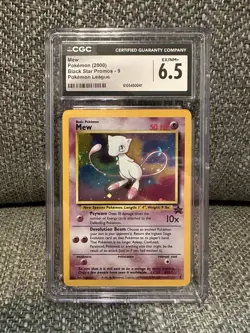 Mew Black Star Promo 9 Holo CGC 6.5 Pokemon Card Graded - Image 1