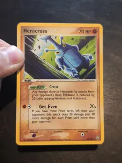 POKEMON TCG UNCOMMON CARD HERACROSS 43/109 EX TEAM ROCKET RETURNS NM/VLP - Image 1