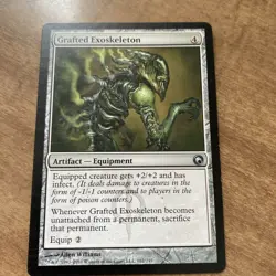 Grafted Exoskeleton Scars of Mirrodin Regular MTG TCG CARD - Image 1