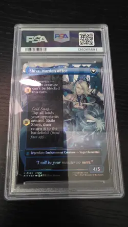 2025 MTG Final Fantasy Jill Shiva's Dominant Borderless Surge Foil 0523 PSA 10 - Image 2