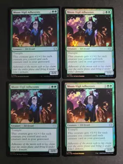 Moon-Vigil Adherents (X4 Foil) Uncommon MTG Lorwyn Eclipsed - Image 1