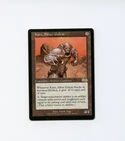 Karn, Silver Golem Urza's Saga LP/MP Magic the Gathering d - Image 1