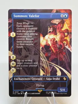 Summon: Valefor (Borderless) X1 FIC MTG Commander: Final Fantasy FB1 - Image 1