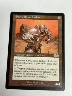 Karn, Silver Golem Urza's Saga Magic the Gathering MTG NM EXCELLENT CONDITION!!! - Image 1