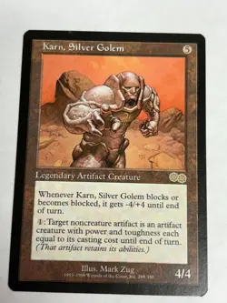 Karn, Silver Golem Urza's Saga Magic the Gathering MTG NM EXCELLENT CONDITION!!! - Image 2