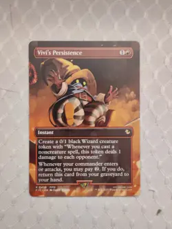 Vivi's Persistence #458 (Borderless) Final Fantasy MTG Commander - Image 1