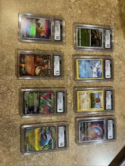 Pokemon CGC Graded Slab Set 8 Slabs - Image 1