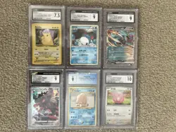 6 CGC Pokemon Slabs (7.5, 9 and 10) - Image 1