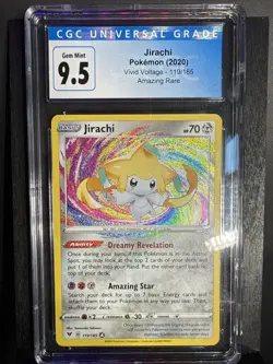 Pokemon Jirachi 119/185 Amazing Rare Vivid Voltage CGC 9.5 Gem Mint - Image 1