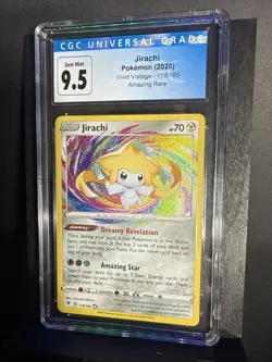 Pokemon Jirachi 119/185 Amazing Rare Vivid Voltage CGC 9.5 Gem Mint - Image 3