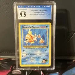 Pokemon Giovanni's Magikarp 73/132 Gym Challenge Unlimited Regular CGC 9.5 30HP - Image 1