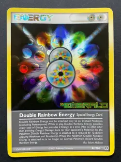 Pokemon Double Rainbow Energy EX Emerald Stamped Reverse Holo 87/106 2005 - Image 1