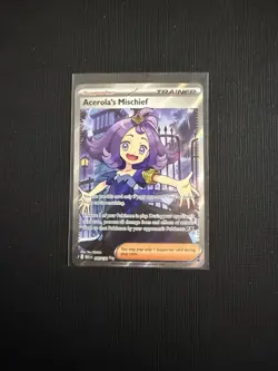 NM-Mint Acerola's Mischief - 165/132 - Ultra Rare Pokemon Mega Evolution - Image 1