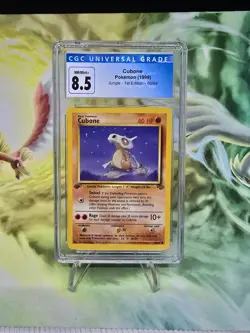 1st Edition Cubone Non-Holo Jungle 50/64 CGC 8.5 Pokemon TCG NM mint + - Image 1
