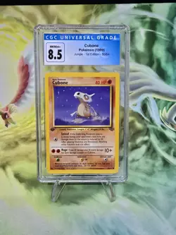 1st Edition Cubone Non-Holo Jungle 50/64 CGC 8.5 Pokemon TCG NM mint + - Image 1