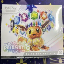2025 POKEMON SCARLET & VIOLET PRISMATIC EVOLUTIONS ETB SEALED ELITE TRAINER BOX - Image 1