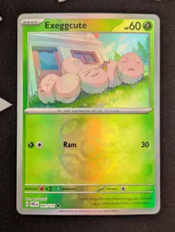 Exeggcute (Master Ball Pattern) 001/131 SV: Prismatic Evolutions Pokemon TCG NM - Image 1