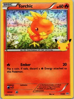 Pokemon TCG Torchic 11/25 McDonalds Collection 2021 Holo NM - Image 1