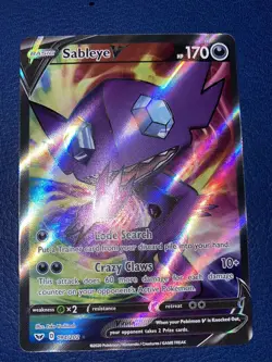 Sableye V 194/202 Pokemon TCG Sword & Shield Ultra Rare Full Art Near Mint - Image 1