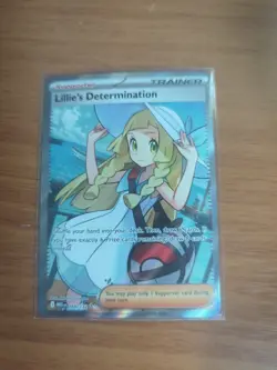 Lillie's Determination 169/132 Me01: Mega Evolution Holo Pokemon - Image 1