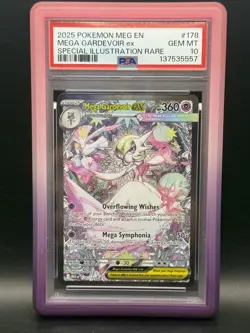 Pokemon TCG Mega Gardevoir EX 178/132 Mega Evolutions SIR PSA 10 Gem Mint - Image 1