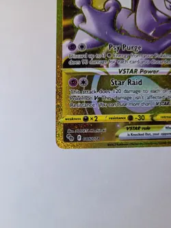 Pokemon TCG Mewtwo VSTAR Gold Secret Rare 086/078 Pokemon GO NM/M PSA Ready - Image 2