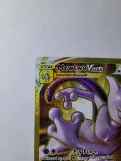 Pokemon TCG Mewtwo VSTAR Gold Secret Rare 086/078 Pokemon GO NM/M PSA Ready - Image 5