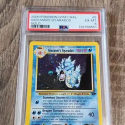 Pokemon TCG Giovanni's Gyarados Gym Challenge Holo Rare 5/132 PSA 6 - Image 1