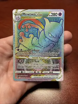 Mewtwo VSTAR 079/078 Pokemon Sword & Shield Pokemon Go Rainbow Ultra Rare - Image 1