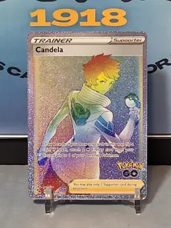 Pokemon Candela (Secret) 083/078 Pokemon GO Holo Rainbow - Image 1