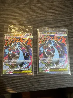 2 Pokemon Mega Charizard X ex 023 Mega Evolution Promos Holo Sealed w/Oricorio - Image 1