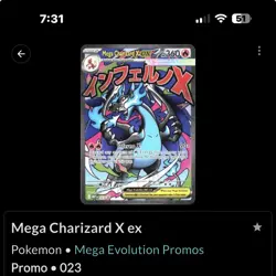 2 Pokemon Mega Charizard X ex 023 Mega Evolution Promos Holo Sealed w/Oricorio - Image 3
