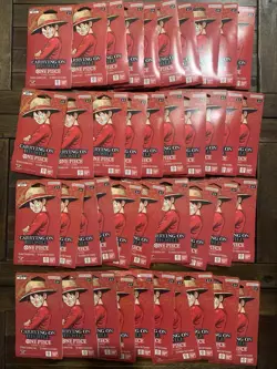 One Piece TCG OP-13 Carrying On His Will Sleeved Booster Packs New Lot Of 40 - Image 1