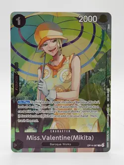 Miss.Valentine Mikita Dash Pack Promo OP14-087 One Piece TCG English NM Foil - Image 1