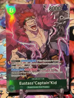 EUSTASS CAPTAIN KID - One Piece OP01-51 - PRE-ERRATA SR Super Rare Romance Dawn - Image 1