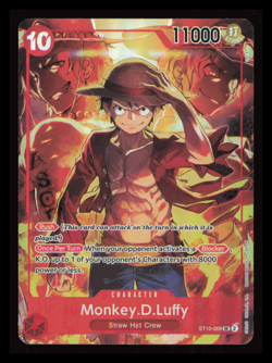 One Piece TCG Monkey D Luffy ST10-006 SR Treasure Booster Set Promo NM - Image 1