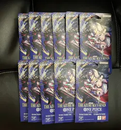 One Piece TCG The Azure Sea’s Seven OP-14 Sleeved Booster Pack Lot Of 11 Sealed - Image 1