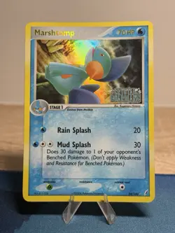 Marshtomp 24/100 EX Crystal Guardians Reverse Holo Foil Stamped Pokemon Card - Image 1