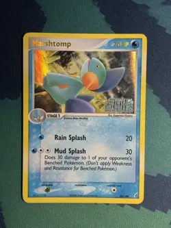Marshtomp 24/100 EX Crystal Guardians Reverse Holo Foil Stamped Pokemon Card - Image 2
