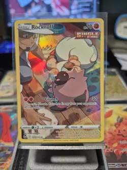 Pokemon TCG Rockruff Silver Tempest Trainer Gallery Full Art Card TG07/TG30 LP - Image 1
