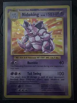 2016 Pokemon Nidoking TCG Holo Rare Card 45/108 XY Evolutions - Image 1
