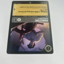 Disney Lorcana Demo Prince Eric - Dashing And Brave Card - Rare - Image 2