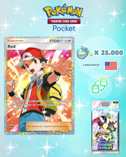 Pokemon TCG Pocket - Red Full Art Card (English) - Image 1