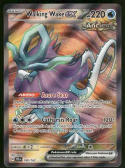 Pokemon Cards Walking Wake ex 189/162 Temporal Forces Ultra Rare NM - Image 1